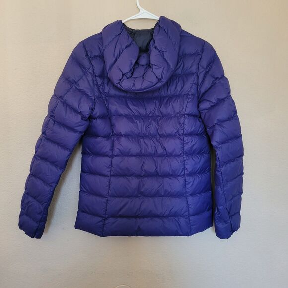 Eddie Bauer Womens Xsmall Xs Eb650 Goose Duck Down Hooded Puffer Jacket Coat Euc - Picture 9 of 9